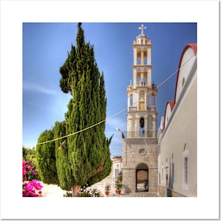 Cyprus Pine and Bell Tower Posters and Art